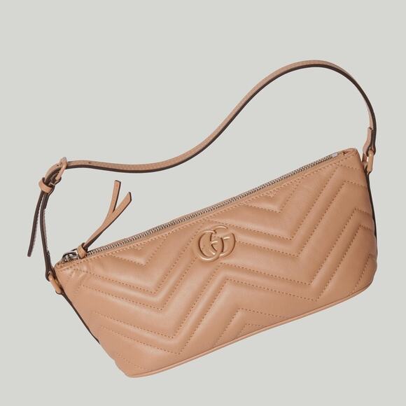 Gucci GG Marmont Nude Matelassé Leather Shoulder Bag – Brand New with Tag - Picture 2 of 9